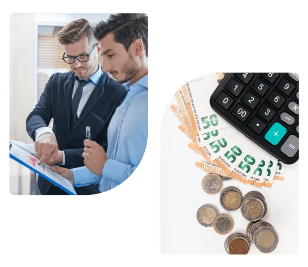 Tax Consultant Discussing Tax report with Business Owner